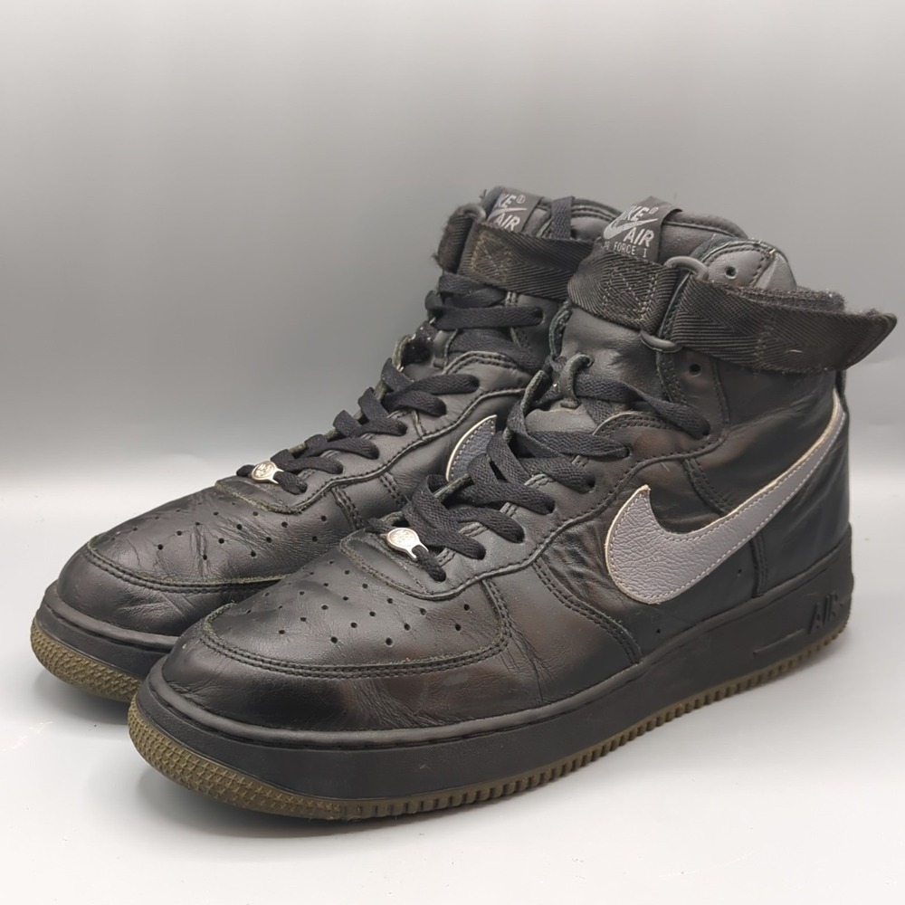 Nike Air Force 1 High 2002 Black / Cool Grey 624038-002 Mens Size US 12 RARE